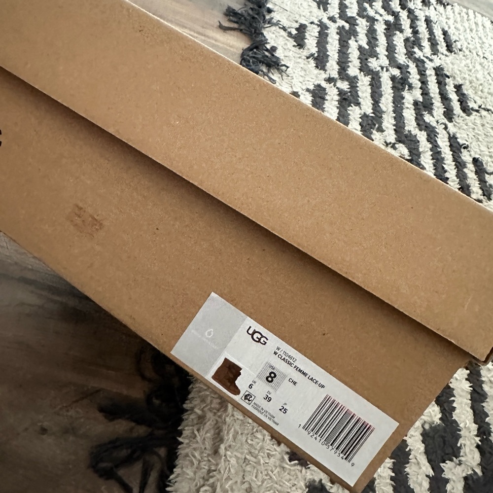 Ugg femme lace up booties